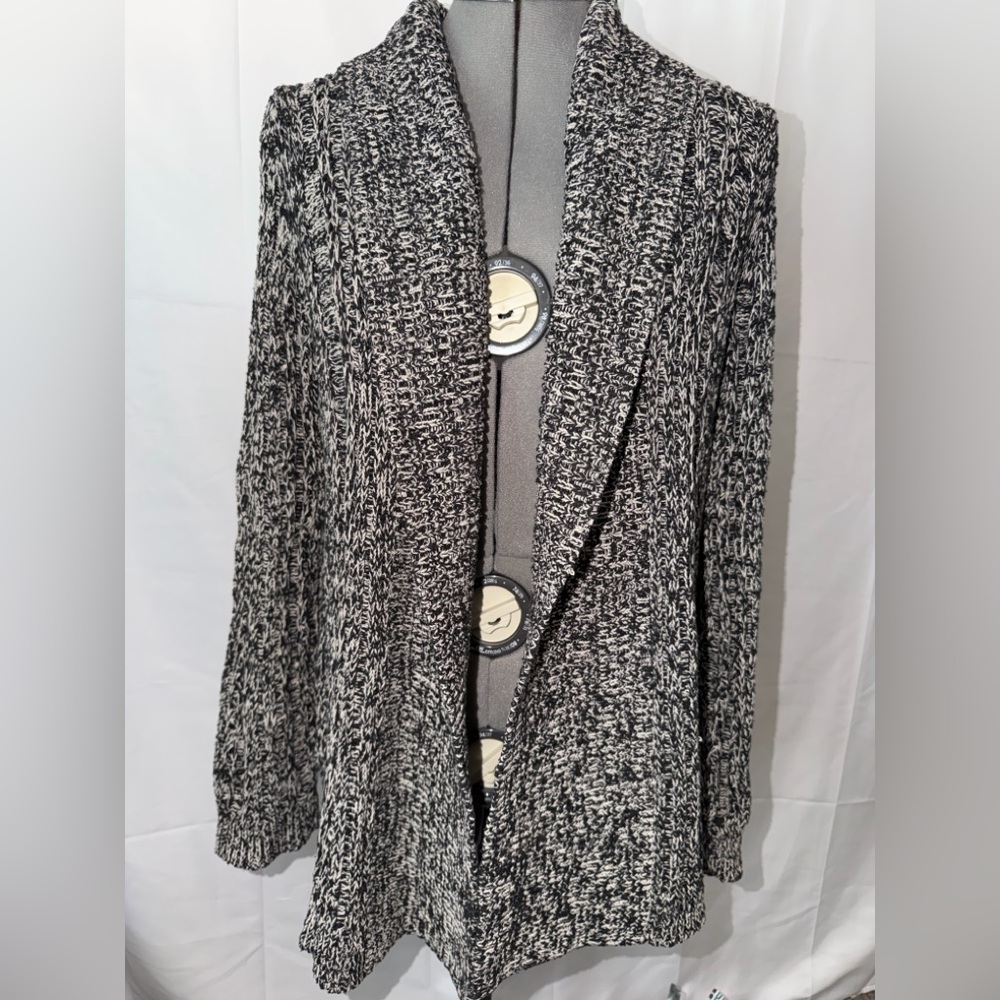 Anthropologie Black and White Knit Sweater